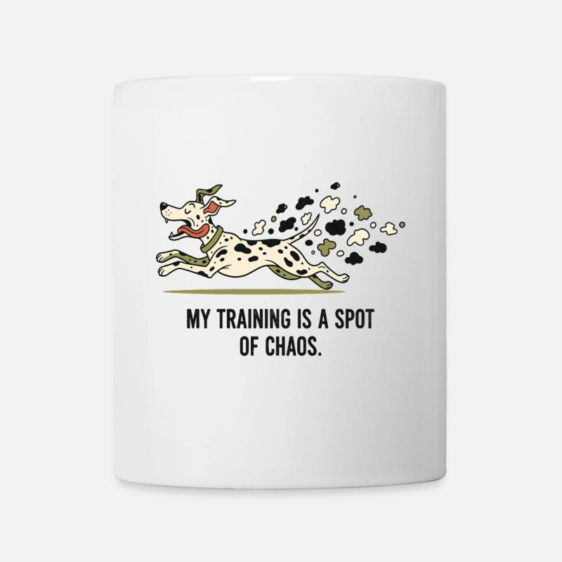 Mein Training ist ein Fleckchen Chaos - Tasse - Weiß