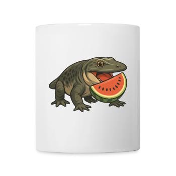 Primeval Amphibian Evolution Cartoon Melon - Mug - white - Front