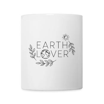 Earth Lover Minimal Nature Design - Mug - white - Front