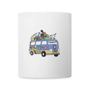 Peace, Love and Camper - Mug - white - Front