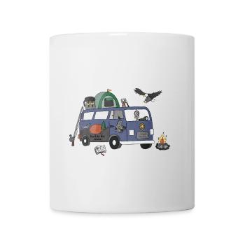 Back to the Roots Camper Motiv Vanlife Camping - Mug - white - Front