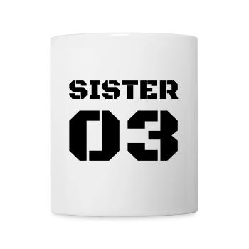 T-Shirt Design Gift Sister 03 - Mug - white - Front