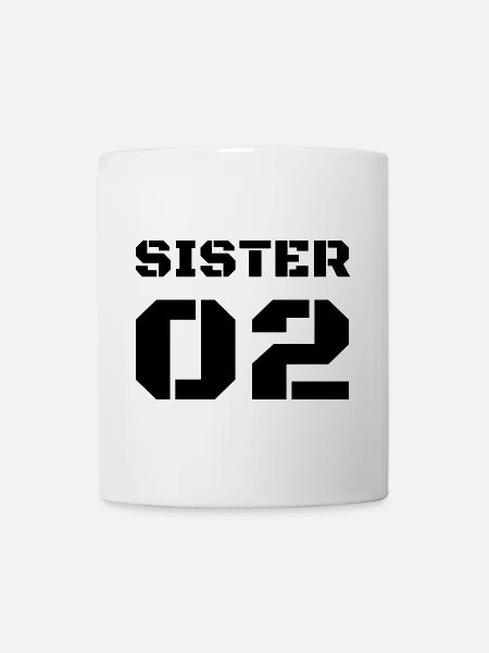 Zweite Schwester - Sister 02 - Tasse - Weiß