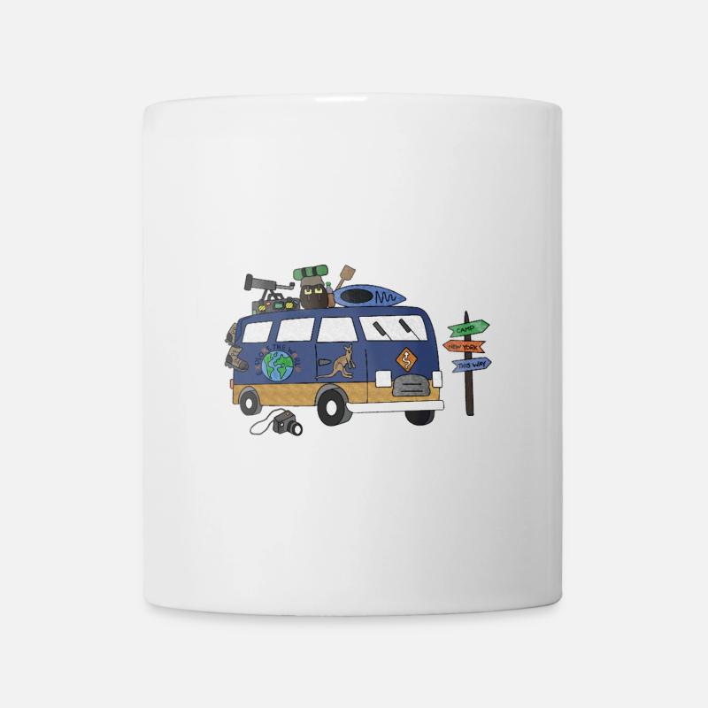Globetrotter on Wheels Camper World Tour - Mug - white