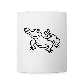 Krokodil - Tasse - Weiß - Vorne