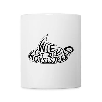 wie_ist_die_konsistenz - Tasse - Weiß - Vorne