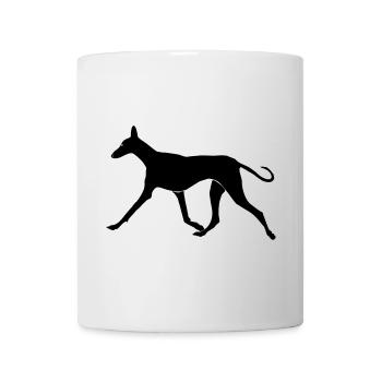 Laufender Podenco - Tasse - Weiß - Vorne