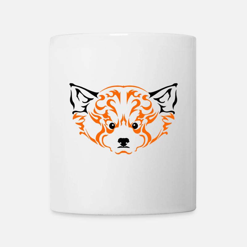 Panda1-roux - Mug blanc - blanc