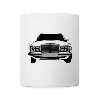 MB W123 Youngtimer Oldtimer,70er,80er (25) - Tasse - Weiß - Vorne
