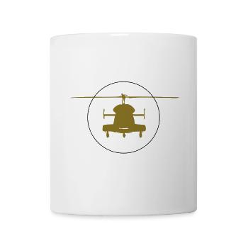 Helikopter Logo - Tasse - Weiß - Vorne