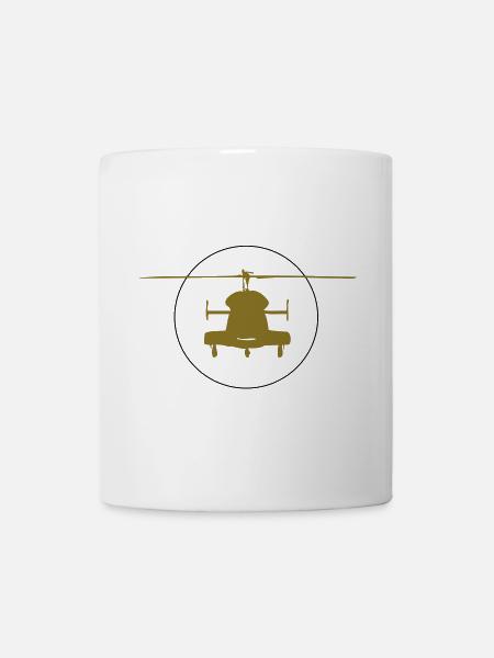 Helicopter logo - Mug - white