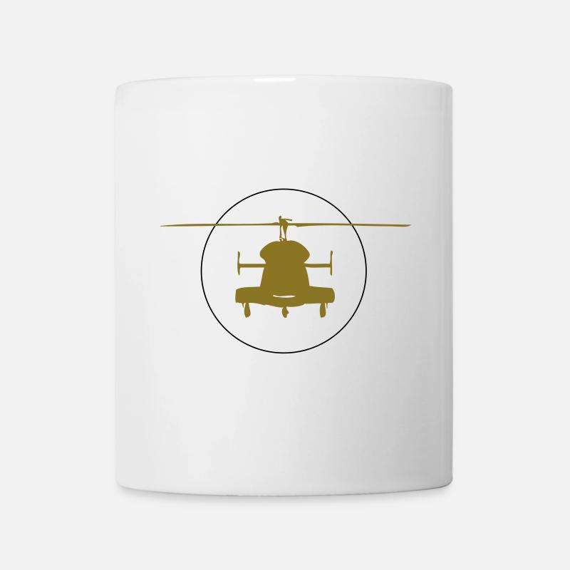 Helicopter logo - Mug - white