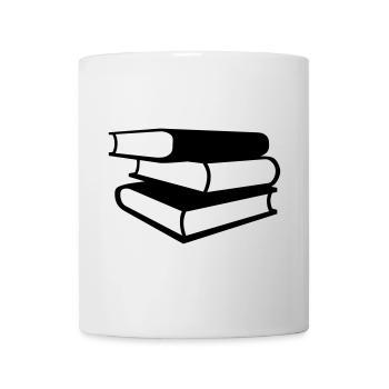 Bücher - Tasse - Weiß - Vorne