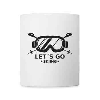Let's Go Skiing Winter Sports Quote for Skiers - Mug - white - Front