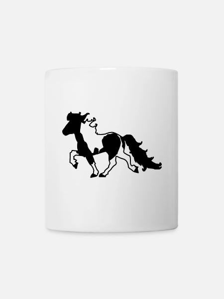 Islandpferd Schecke Reiten Pferde Tölt - Tasse - Weiß
