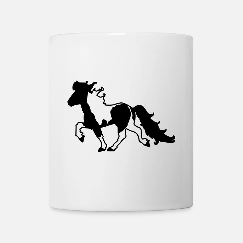 Islandpferd Schecke Reiten Pferde Tölt - Tasse - Weiß