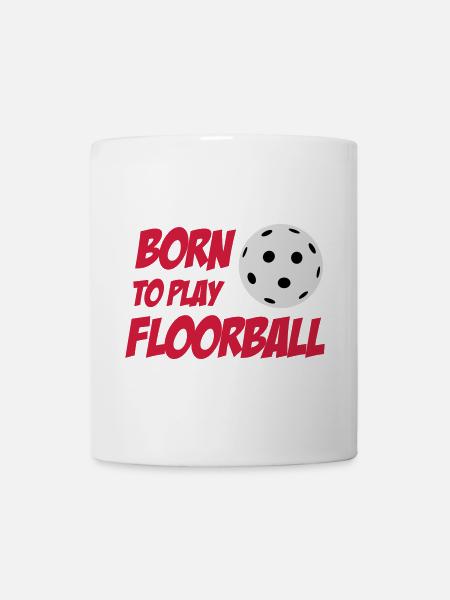 Born To Play Floorball - Tasse - Weiß