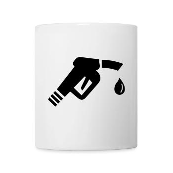 Tankstellen Zapfhahn - Tasse - Weiß - Vorne