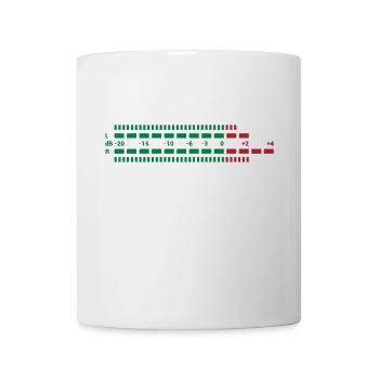 Equalizer dreifarbig EQ Musik Anlage Techno Club S - Mug - white - Front