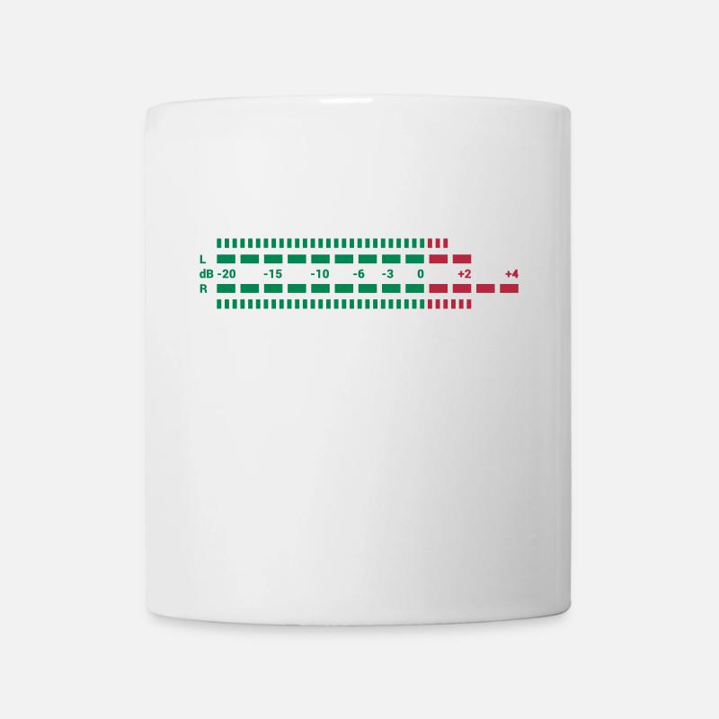 Equalizer dreifarbig EQ Musik Anlage Techno Club S - Mug - white
