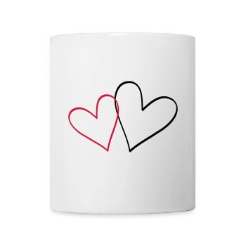 Herzen Herz Geschenkidee Partnerlook - Tasse - Weiß - Vorne