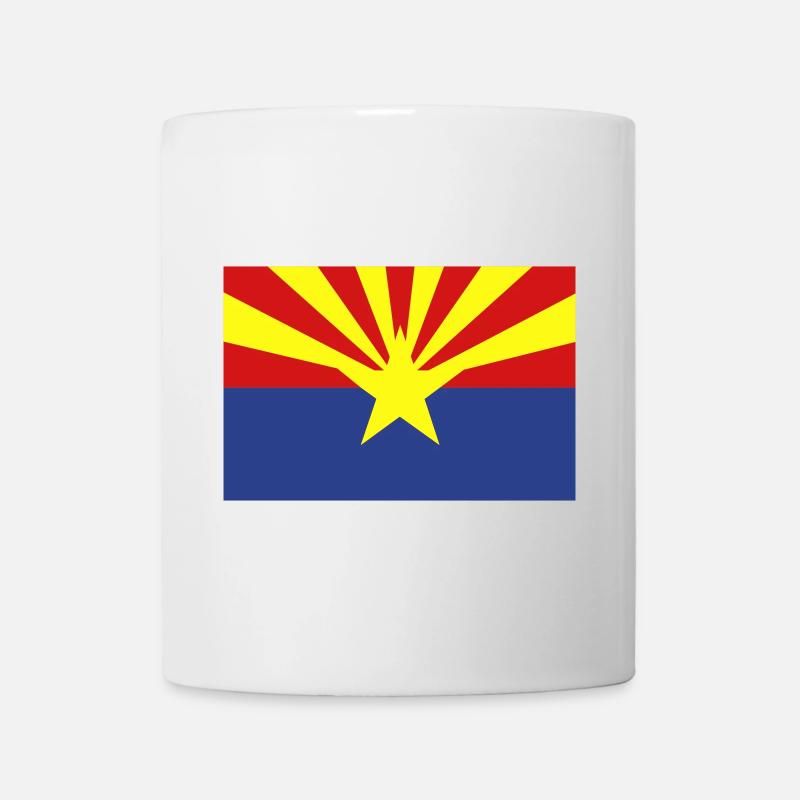 Arizona State Flag - Mug - white