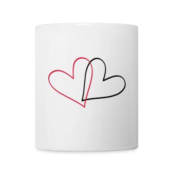 Herzen Herz Geschenkidee Partnerlook - Tasse - Weiß - Vorne