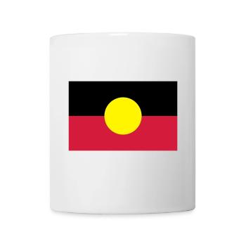 Fahne Flagge Aborigines - Tasse - Weiß - Vorne