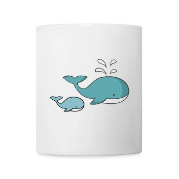 Wal - Tasse - Weiß - Vorne