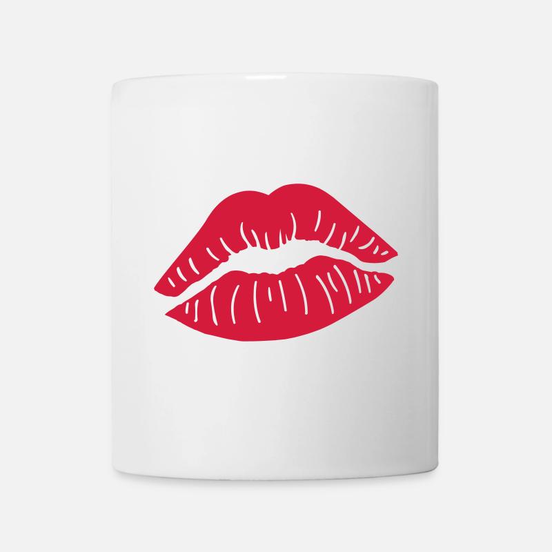 Lips Kiss - Mug - white