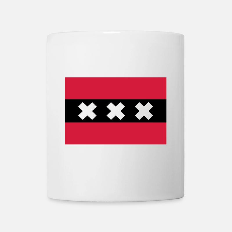 Drapeau Amsterdam - Mug blanc - blanc