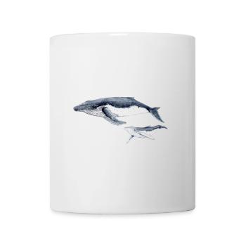 baleine à bosse - baleine à la baleine à bosse Bosse - Mug blanc - blanc - Devant