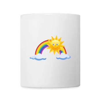Arc-en-ciel - Mug blanc - blanc - Devant