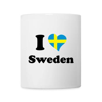 I love Sweden - Mug - white - Front