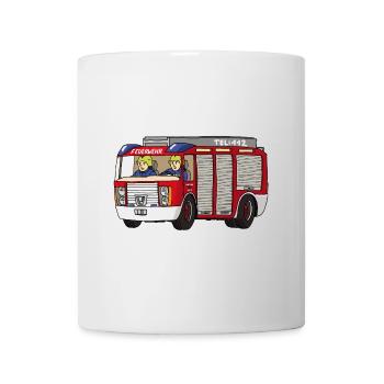 Rüstwagen Feuerwehr - Tasse - Weiß - Vorne