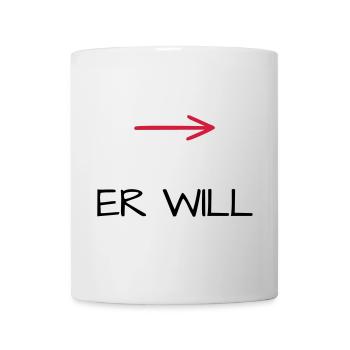 He wants bachelor party arrow - Mug - white - Front