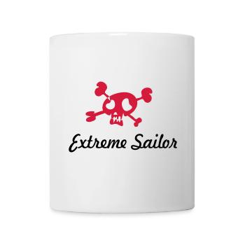 navigation à voile - Mug blanc - blanc - Devant