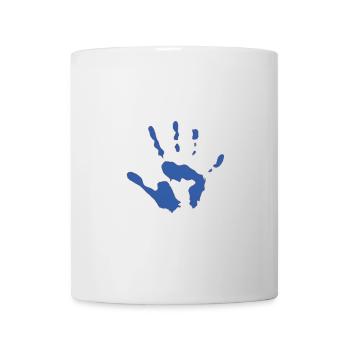 Empreinte de main - Mug blanc - blanc - Devant