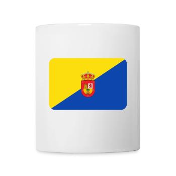 GRAN CANARIA FLAG round corner 400 dpi - Tasse - Weiß - Vorne