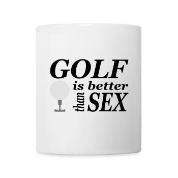 golf - Tasse - Weiß - Vorne