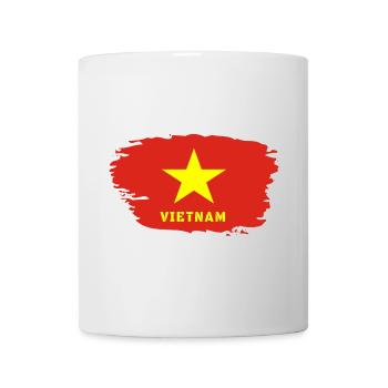 Vietnam drapeau / Cadeau Hanoi Asie Asie du Sud-Est - Mug blanc - blanc - Devant
