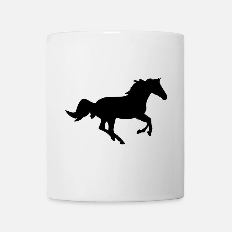 Un cheval - Mug blanc - blanc
