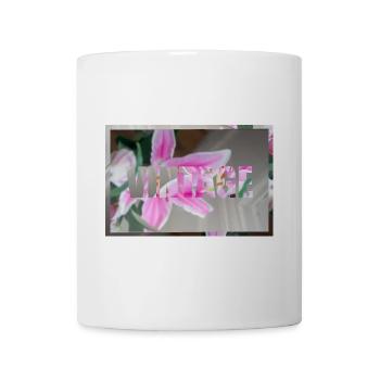 Vintage Blumenmotiv - Lilie - Tasse - Weiß - Vorne
