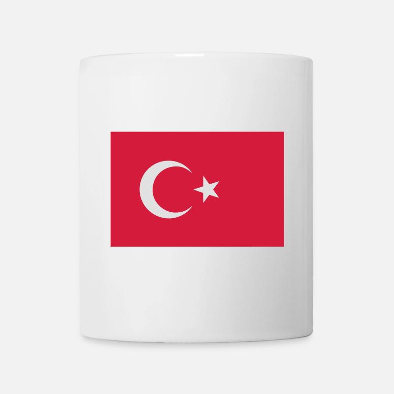 Drapeau turc - Mug blanc - blanc