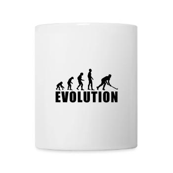 EVOLUTION HOCKEY Feldhockey Unihockey Geschenk - Tasse - Weiß - Vorne