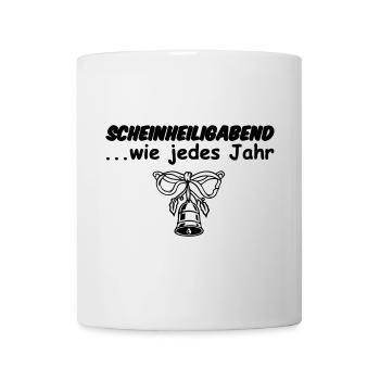 Weihnachten Heiligabend Christmas lustig Geschenk - Tasse - Weiß - Vorne