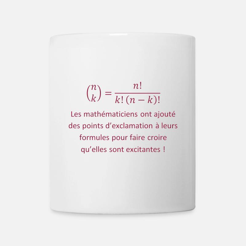 factorielle - Mug blanc - blanc