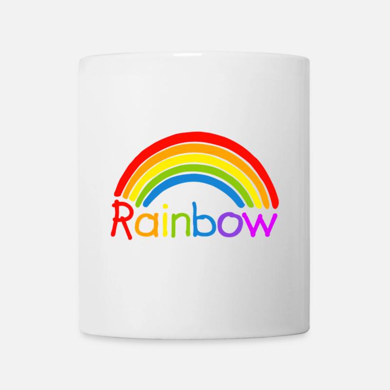 Arc en ciel arc en ciel LGBT - Mug blanc - blanc