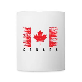 Grunge Canadian Flag - Mug - white - Front