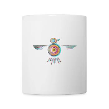 Bunter Vogel - Tasse - Weiß - Vorne